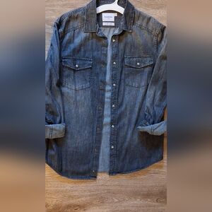 Men's Goodfellow & Co Dark Denim Shirt